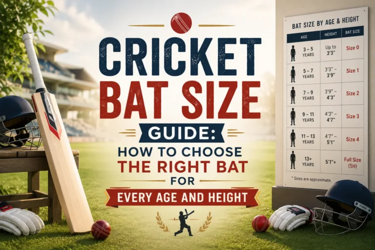 Cricket Bat Size Guide: How to Choose the Right Bat for Every Age and Height