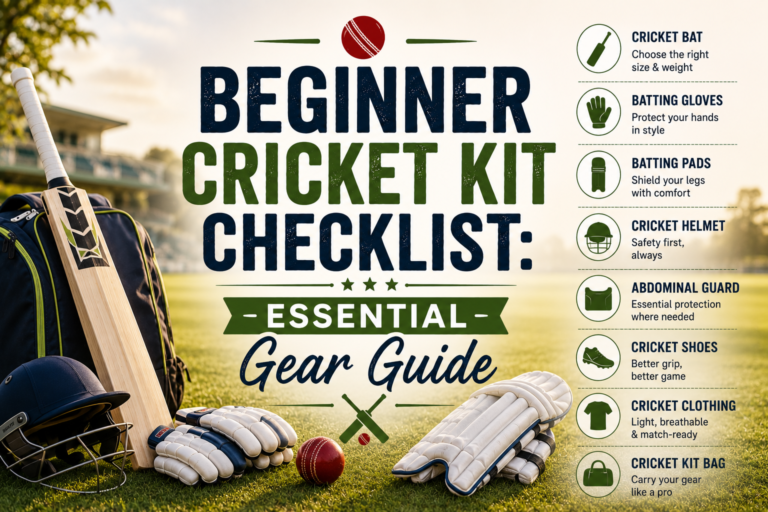 Beginner Cricket Kit Checklist: Everything You Need Before Your First Match